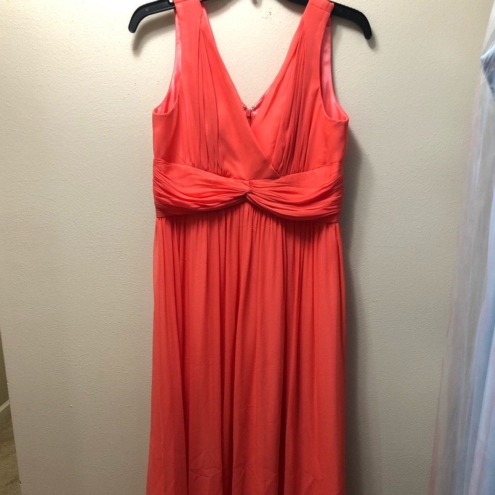 Donna Morgan coral dress